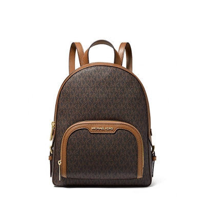 (PRELOVED) Michael Kors Jaycee Backpack In Signature Brown 