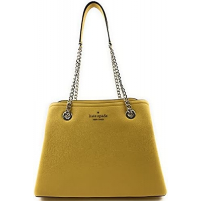 Kate Spade Jordyn Large Chain Handle Tote Shoulder Bag Yellow RSM