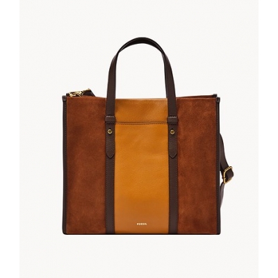 Fossil Kingston Tote In Camel RSM